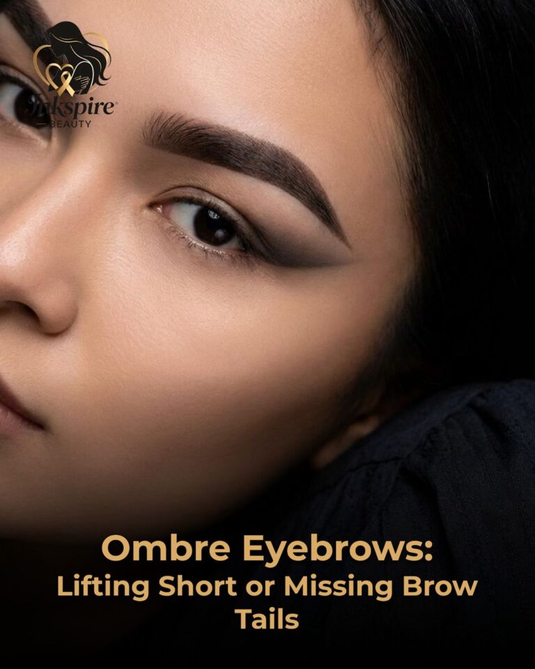 Ombre Eyebrows: Lifting Short or Missing Brow Tails