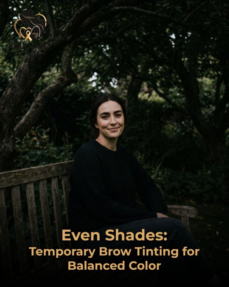 Even Shades: Temporary Brow Tinting for Balanced Color