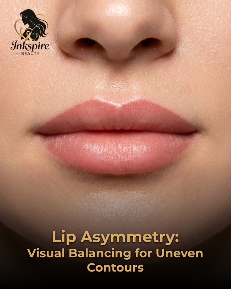 Lip Asymmetry: Visual Balancing for Uneven Contours